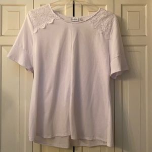 Top with Lacy Sleeves